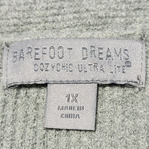 EUC BAREFOOT DREAMS COZYCHIC ULTRA LITE COCOON CARDIGAN SZ 1X - Picture 6 of 8